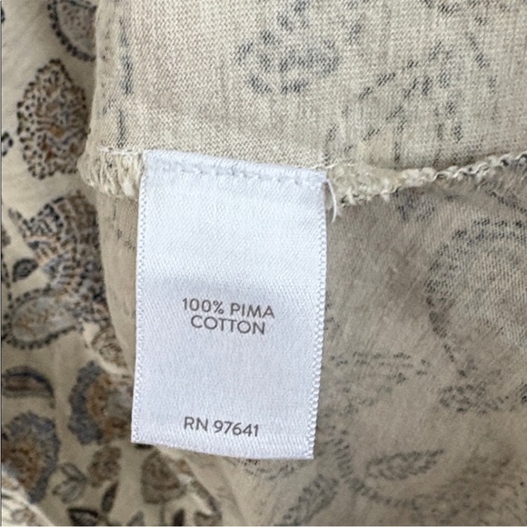 EUC J. Jill Pima Cotton Floral Paisley
Short Sleeve Top Size 4X - Picture 6 of 8